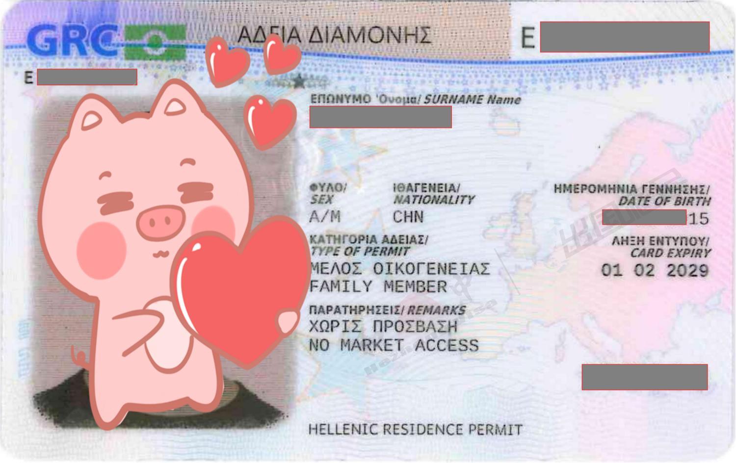 2026年3月20日：希腊客户一家三口收获永居卡